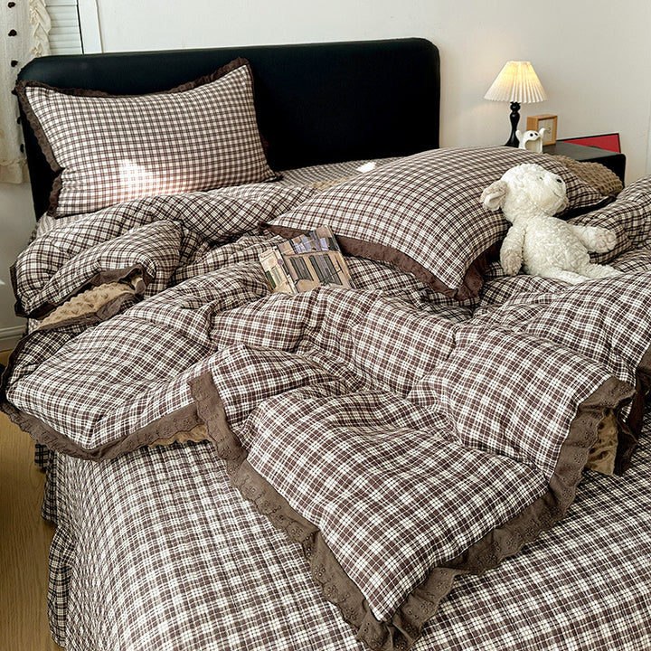 Plush Minky Dot Quilted Comforter Set