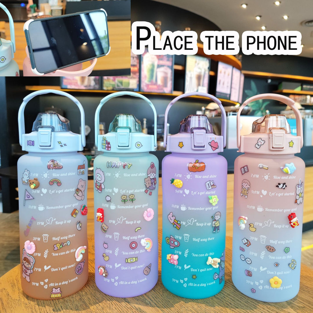 Women's Motivating Water Bottle with Interactive Sticker Set Stornfield