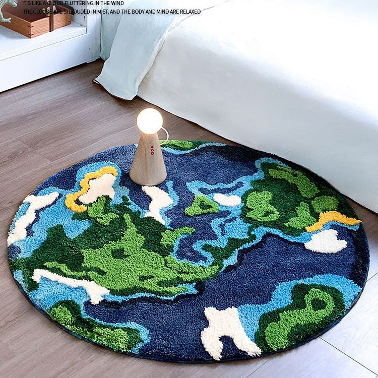 Artistic Earth Themed Area Rug