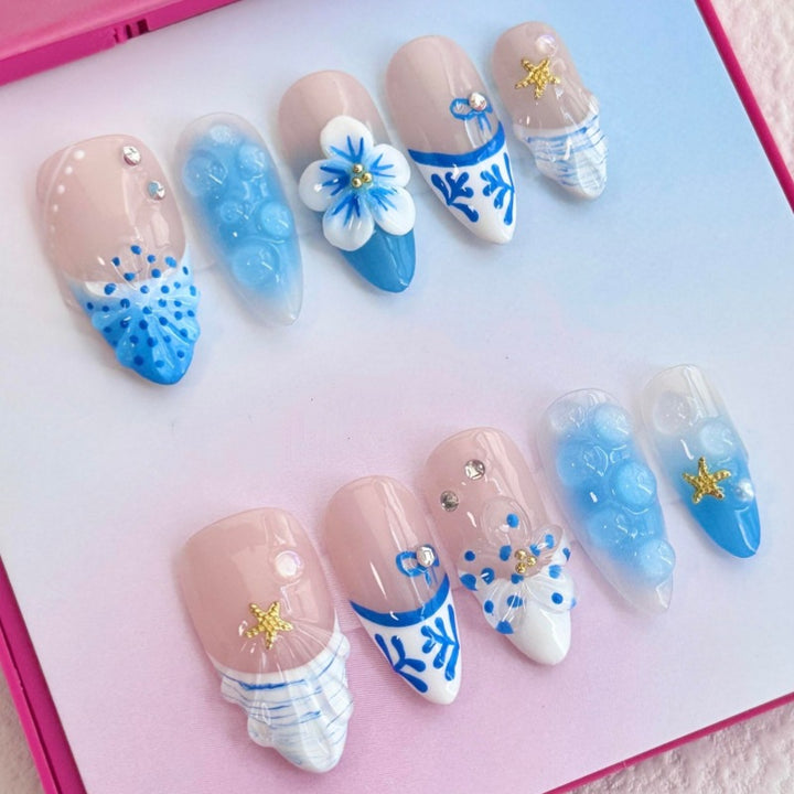 Artistic Decorative Press-On Nails Collection Stornfield