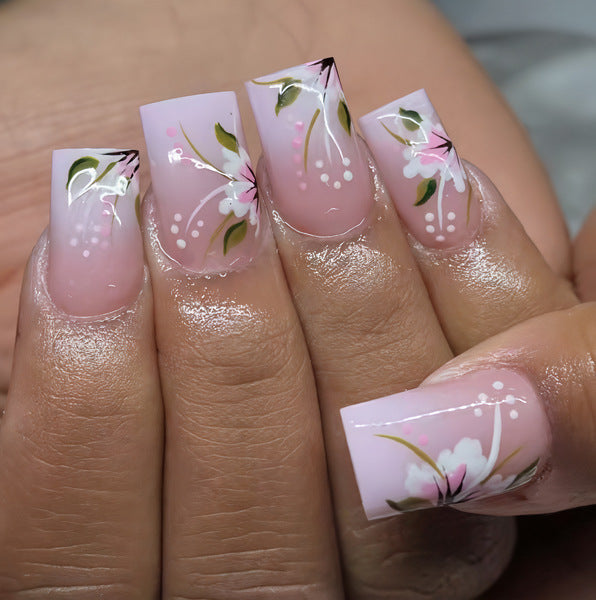Elegant Floral Acrylic Nail Designs Stornfield