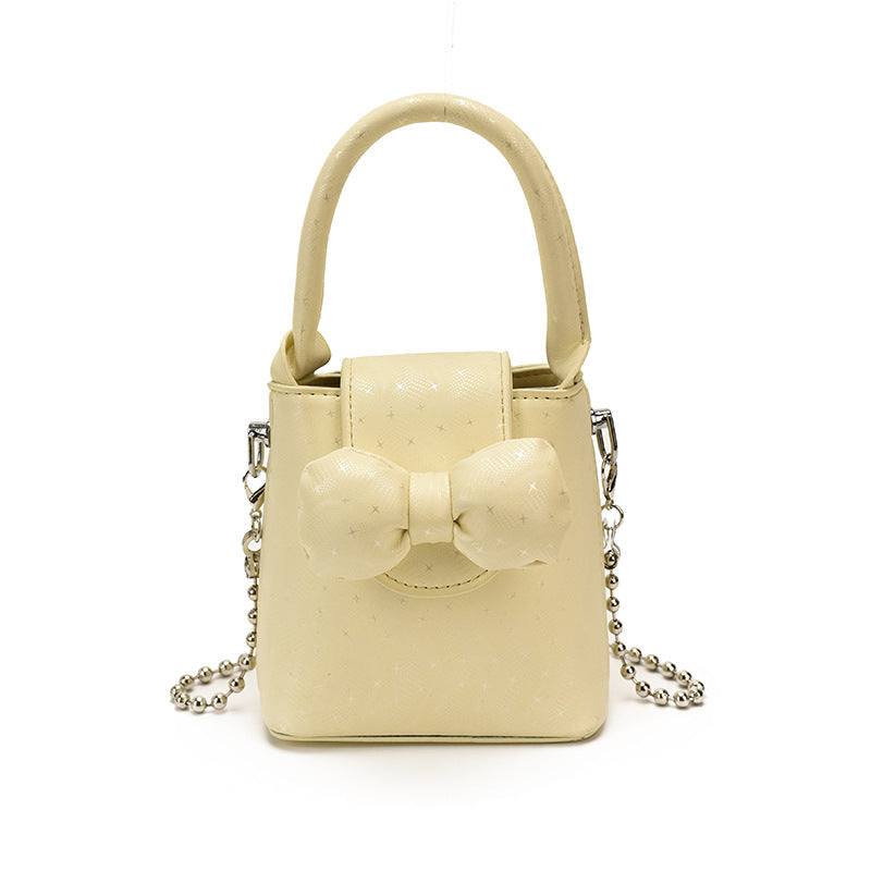 Bow-Embellished Mini Handbag