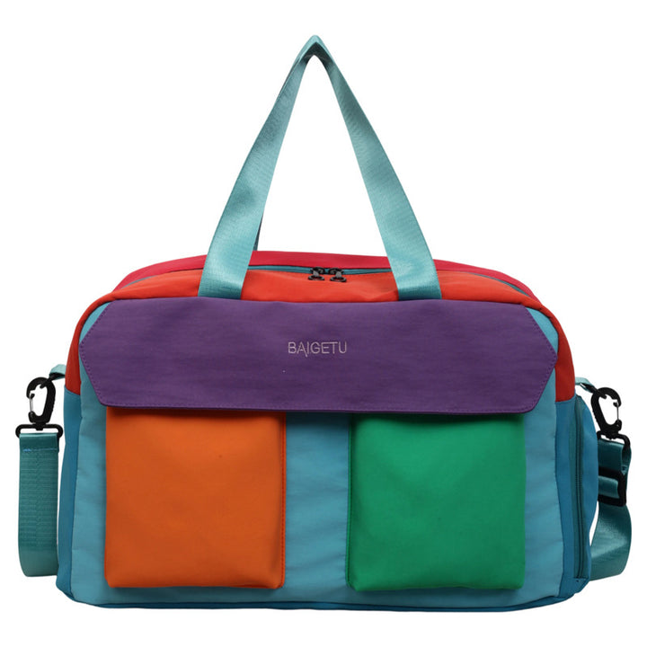 Multi-Compartment Colorful Travel Duffle Bag Stornfield