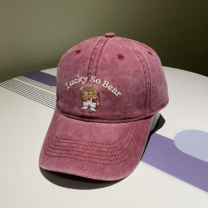 Unisex Casual Embroidered Bear Cap Stornfield