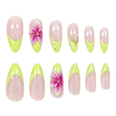 Floral Articulated Nail Enhancements Stornfield