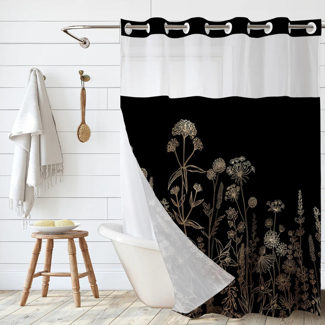 Artistic Floral Shower Curtain Stornfield