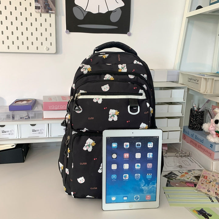 Plush backpack with playful animal motif Stornfield