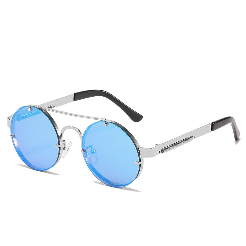 Women's round designer sunglasses with innovative metal frame and protective lenses Stornfield