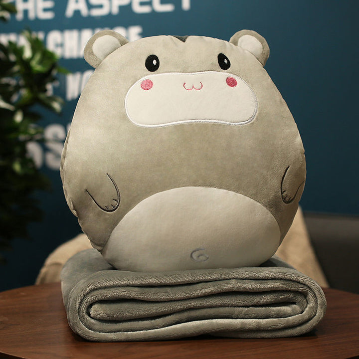Plush carrot cushion and blanket set Stornfield