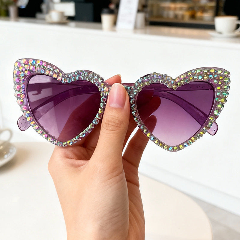Heart-Shaped Pearl-Detail Sunglasses Stornfield