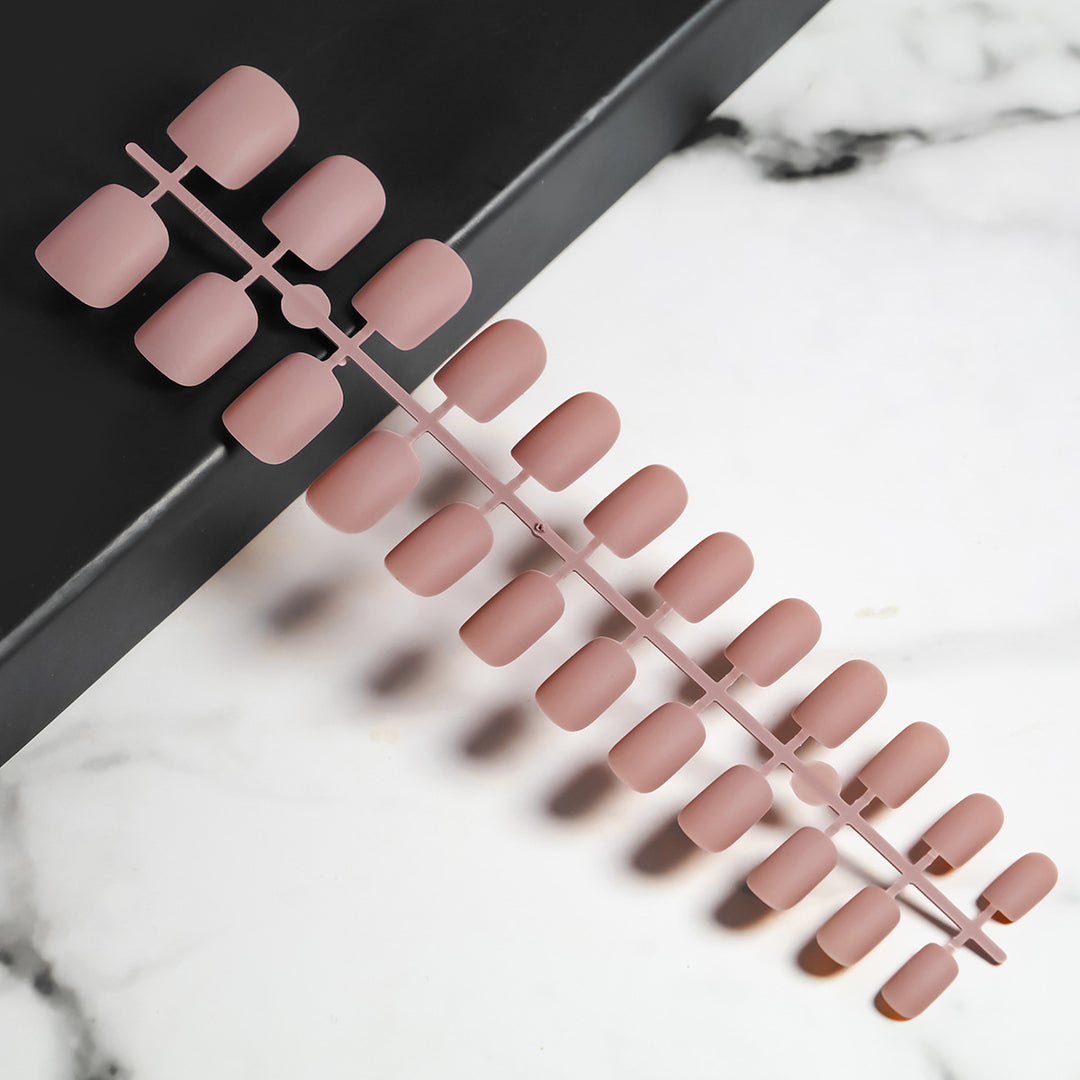 Matte Finish Press-On Nail Tips Stornfield