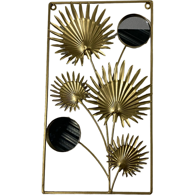 Decorative Metal Wall Art with Leaf Design Stornfield