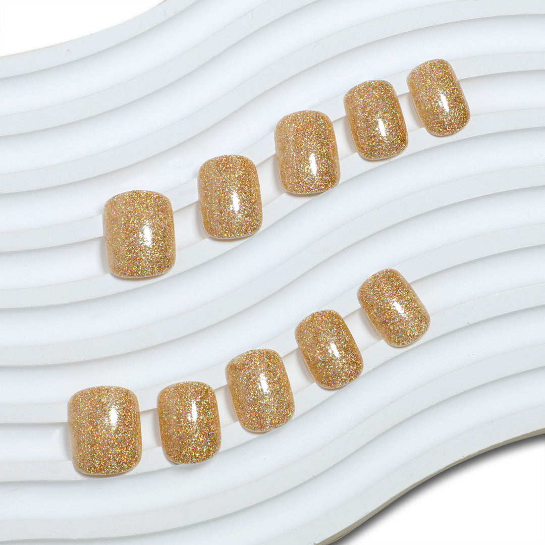Glittery Press-On Nail Set Stornfield