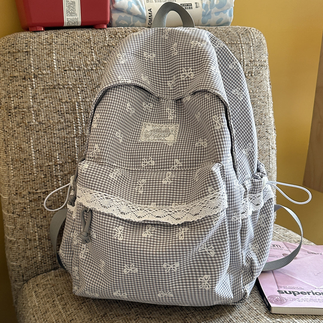 Sweet Floral-Embellished Backpack Stornfield