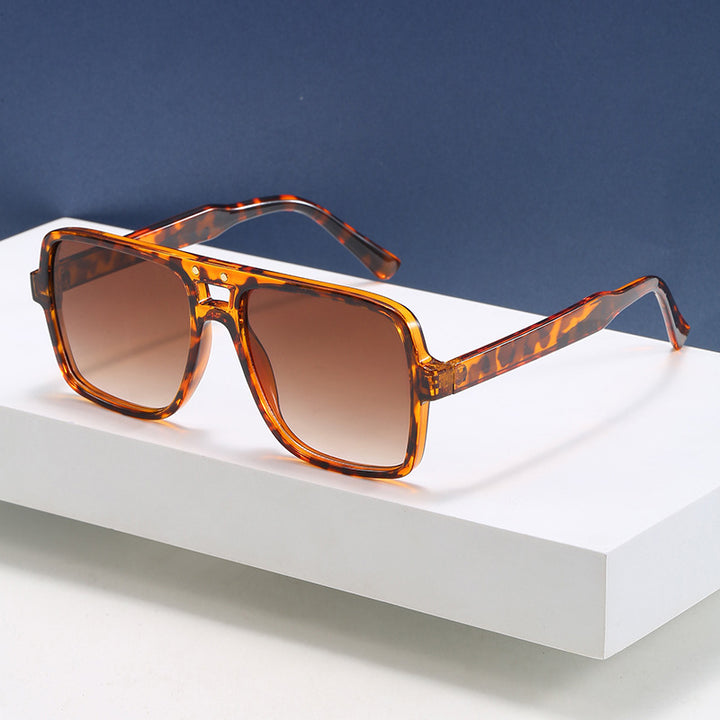 Women's square oversized sunglasses with trendy transparent frame Stornfield