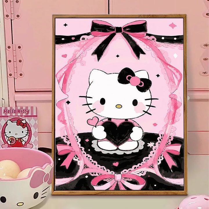 Hello Kitty-Themed Illustration Canvas Art Stornfield