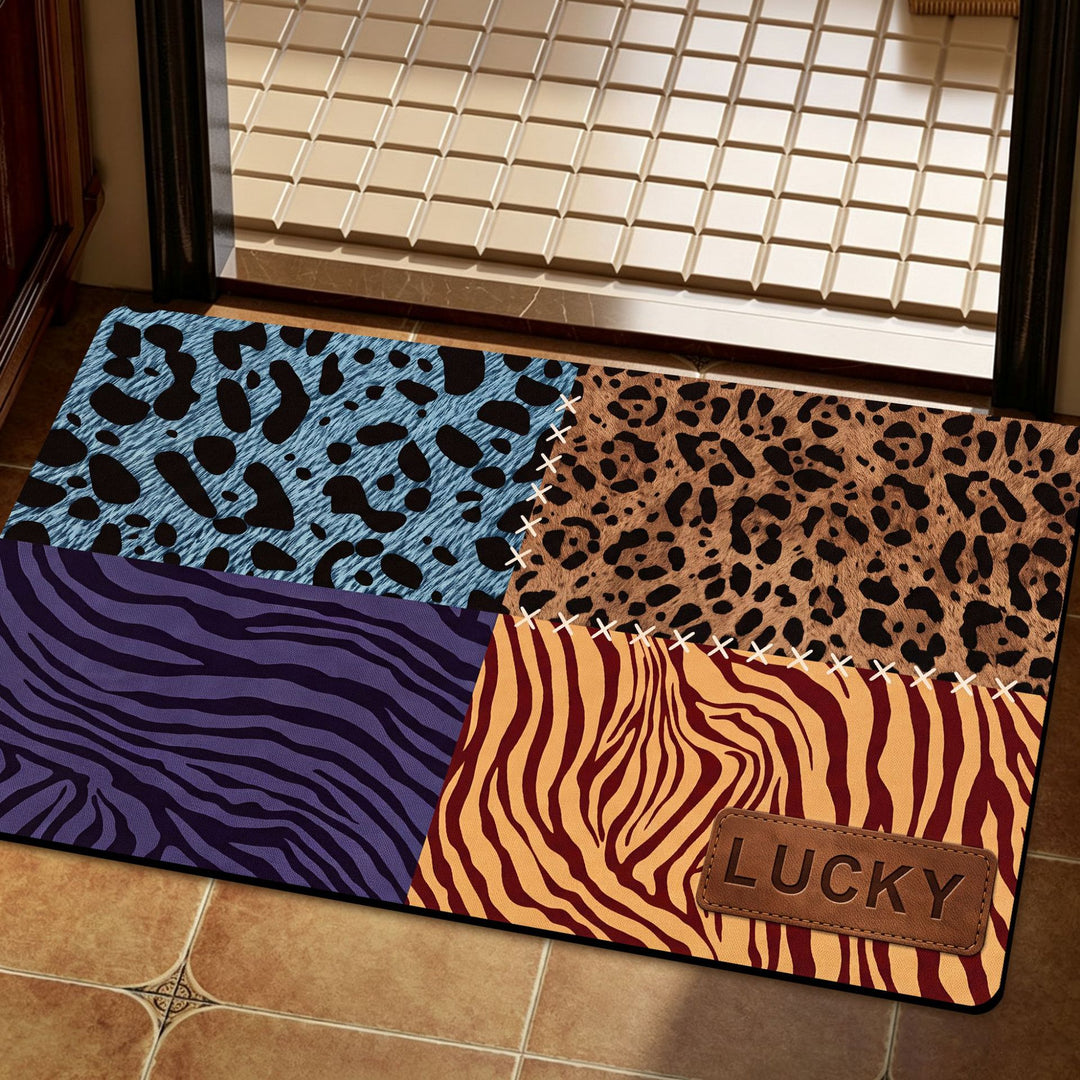 Artistic Floral Patterned Floor Mat Stornfield