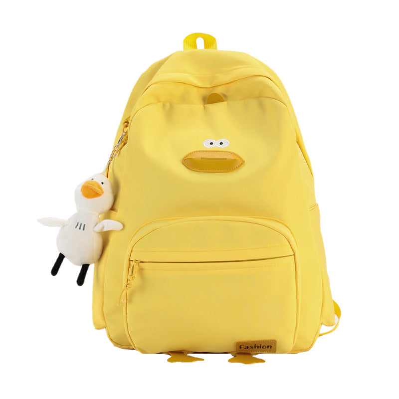 Cute Cartoon Duck-Themed Backpack