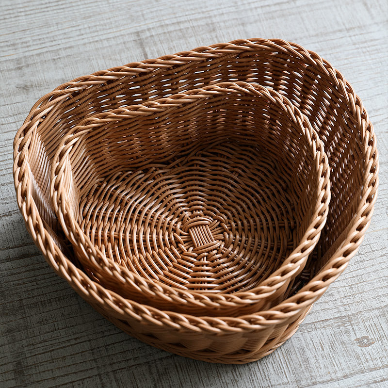 Heart-Shaped Woven Storage Basket Stornfield