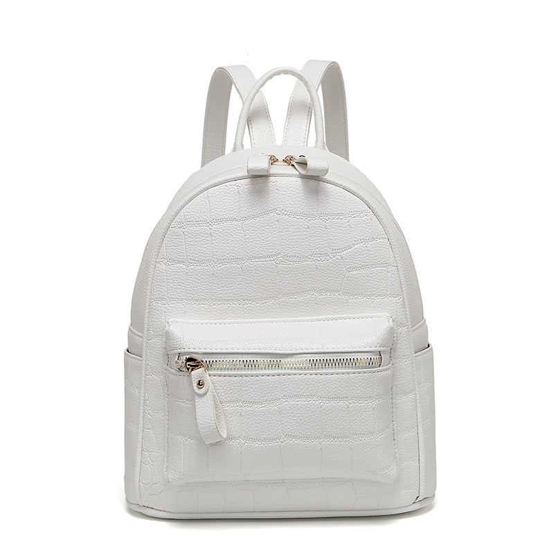 Crocodile-Embossed Mini Chic Backpack Stornfield