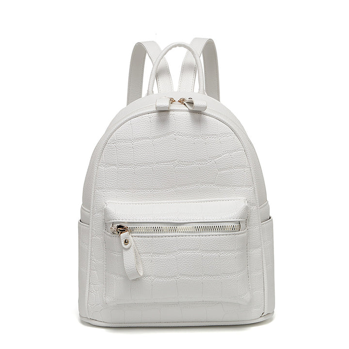 Crocodile-Embossed Mini Chic Backpack Stornfield
