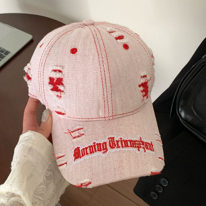 Women's Distressed Denim Baseball Cap Stornfield
