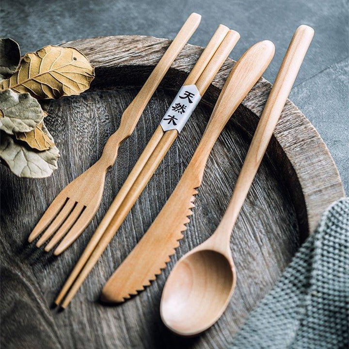 Japanese Plain Style Wooden Utensil Sets | Stornfield