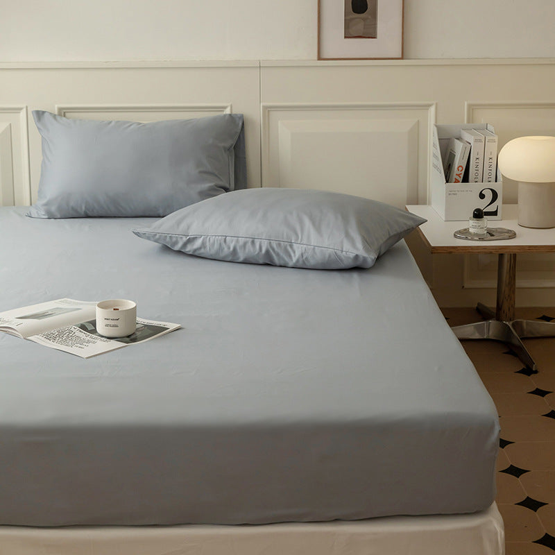 Extra-deep Jersey fitted sheet with premium cotton blend and all-around elastic