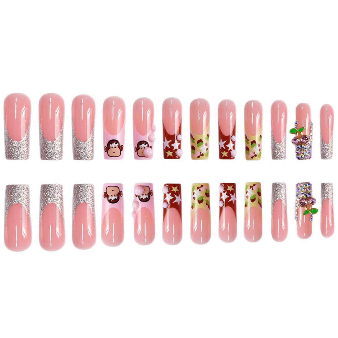 Creative Themed Press-On Nail Art Extensions Stornfield