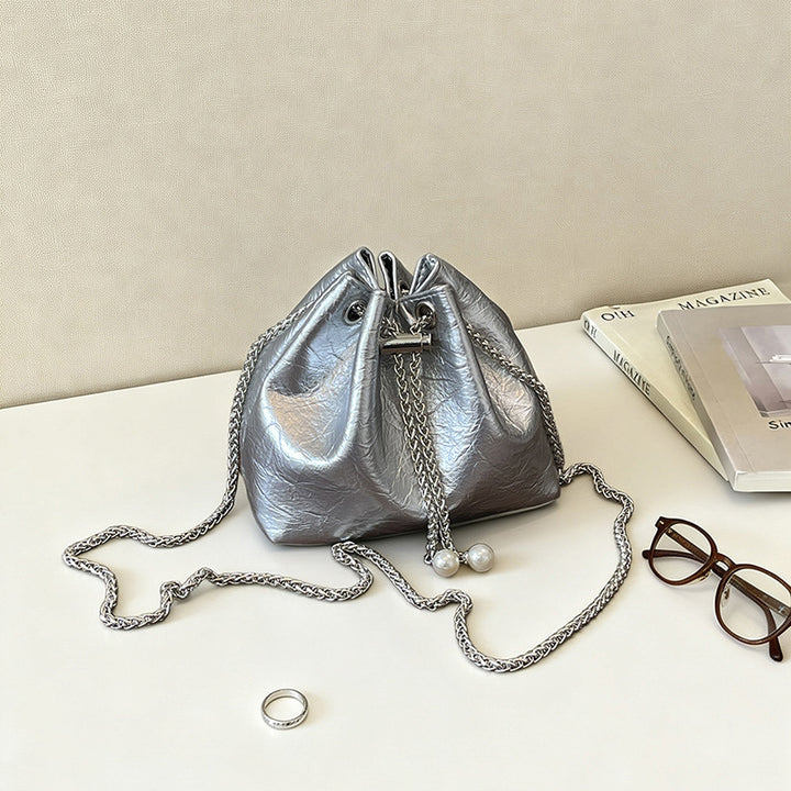 Drawstring Bucket Handbag