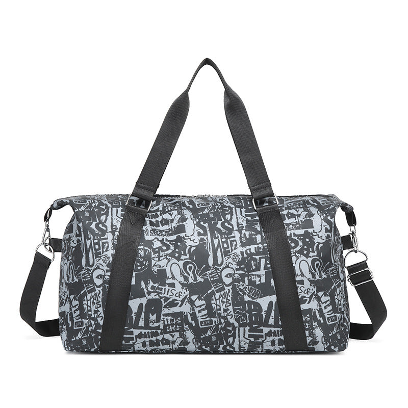 Graphic Patterned Sports Duffel Bag Stornfield