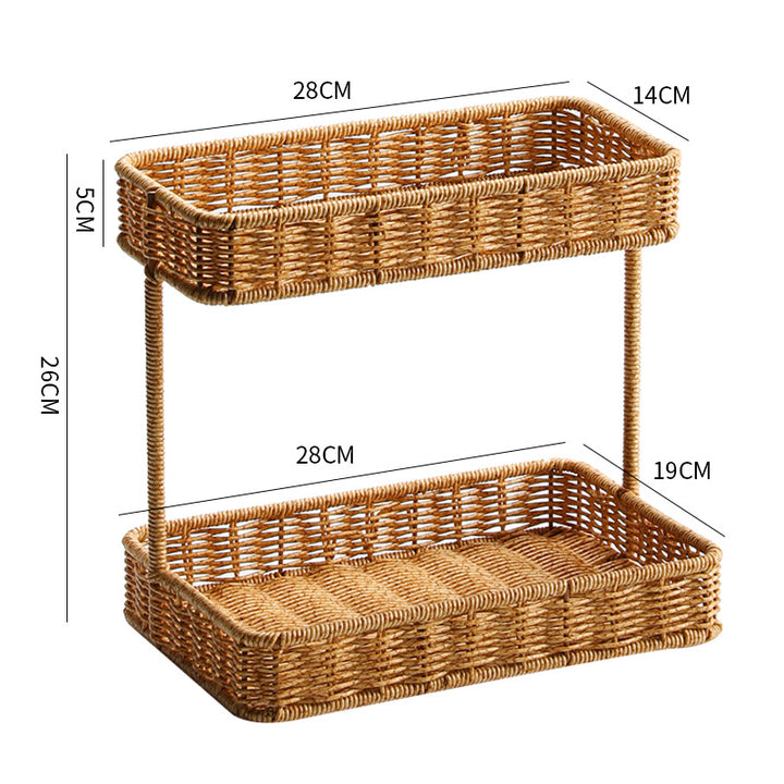 Unisex two-level storage basket Stornfield