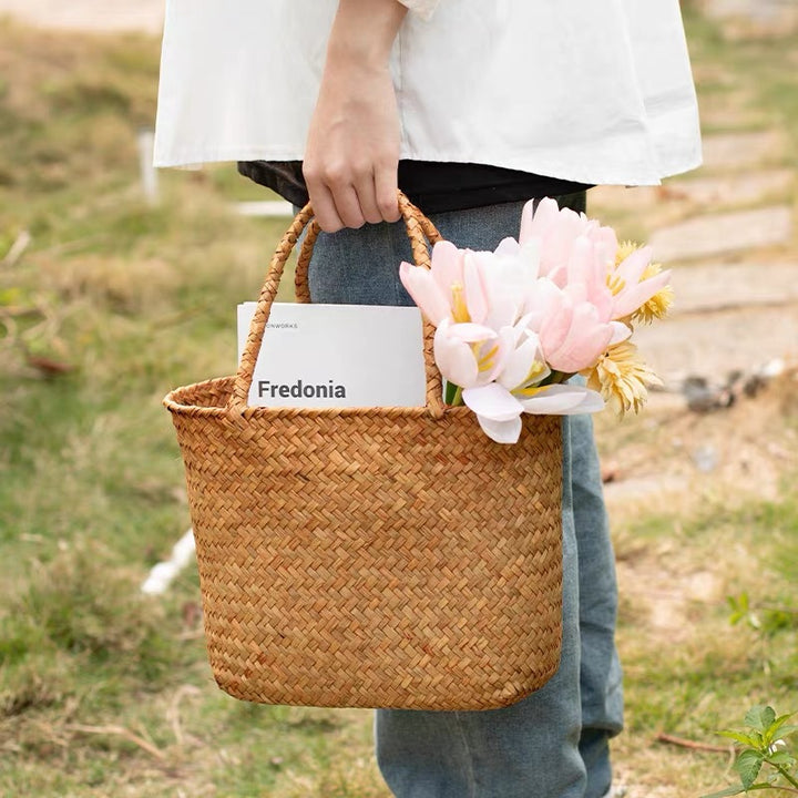 Women's Natural Woven Tote Stornfield