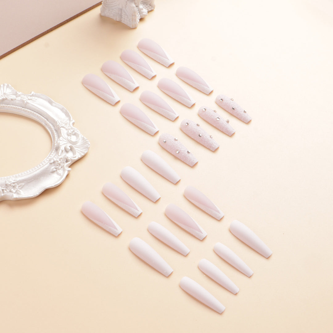 Premium Rhinestone-Embellished Stiletto Press-On Nails Stornfield