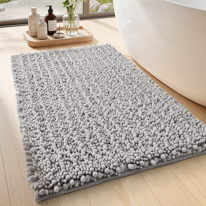 Plush Textured Bath Mat