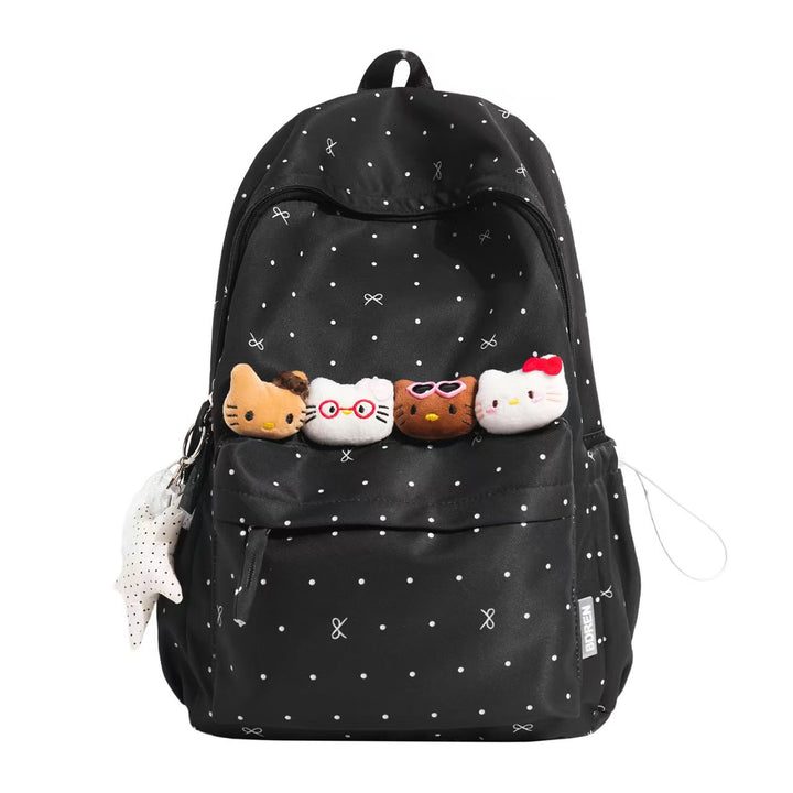 Backpack with Charming Animal Applications and Practical Compartments Stornfield