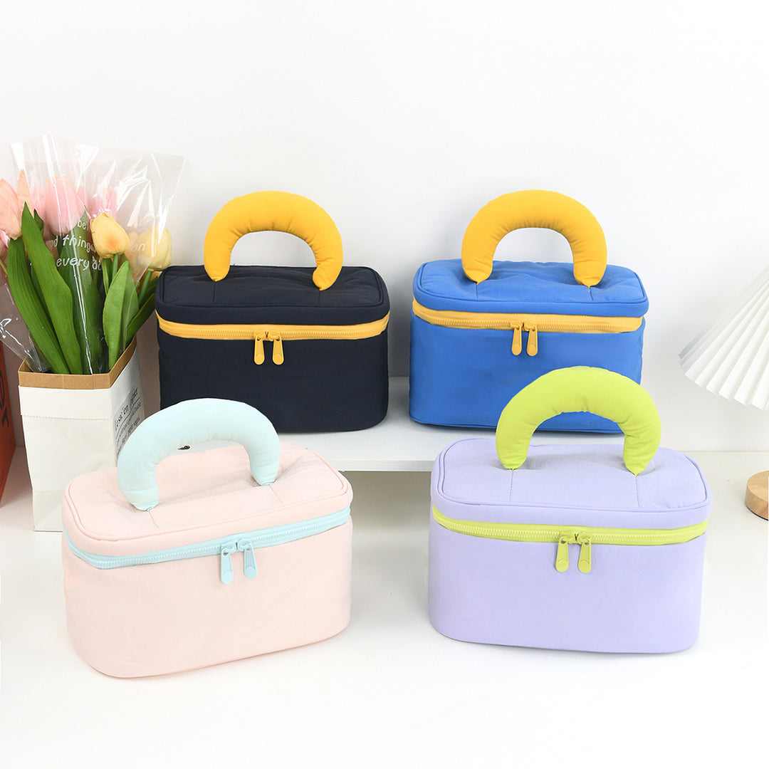 Cosmetic organizer with ergonomic carrying handle Stornfield