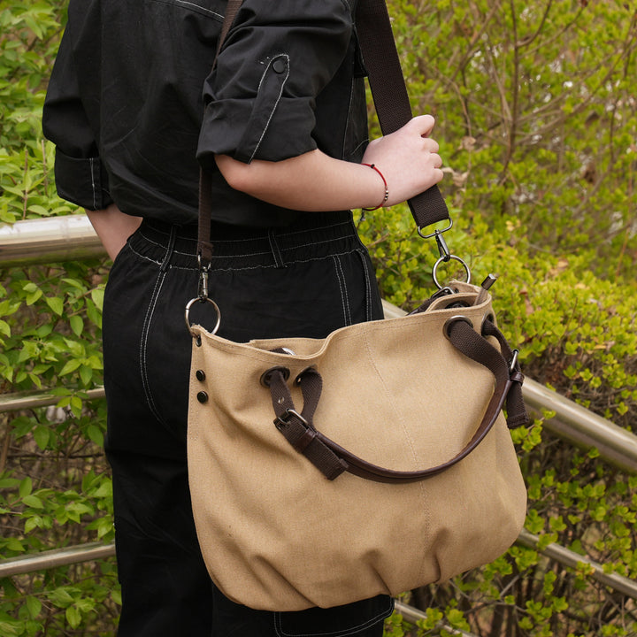 Stylish Multi-Pocket Canvas Handbag Stornfield