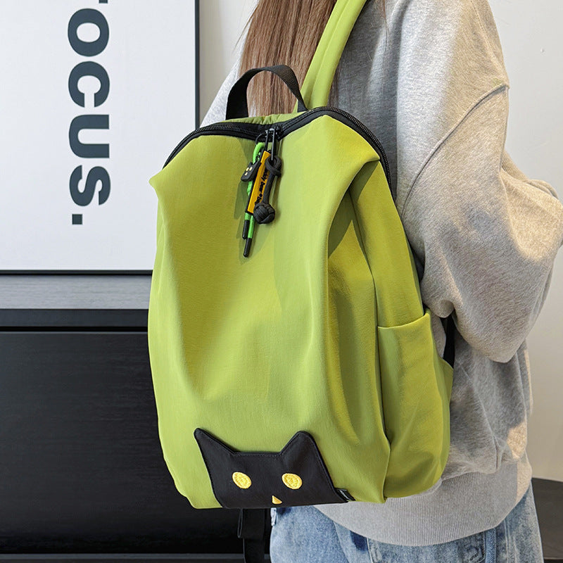 Playful Cat-Themed Casual Backpack Stornfield