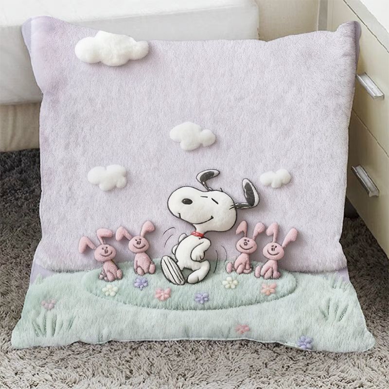 Plush Cartoon Decorative Throw Pillow
