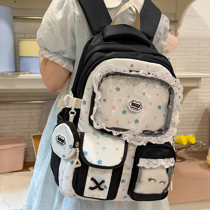 Whimsical Star-Embellished Cute Backpack Stornfield