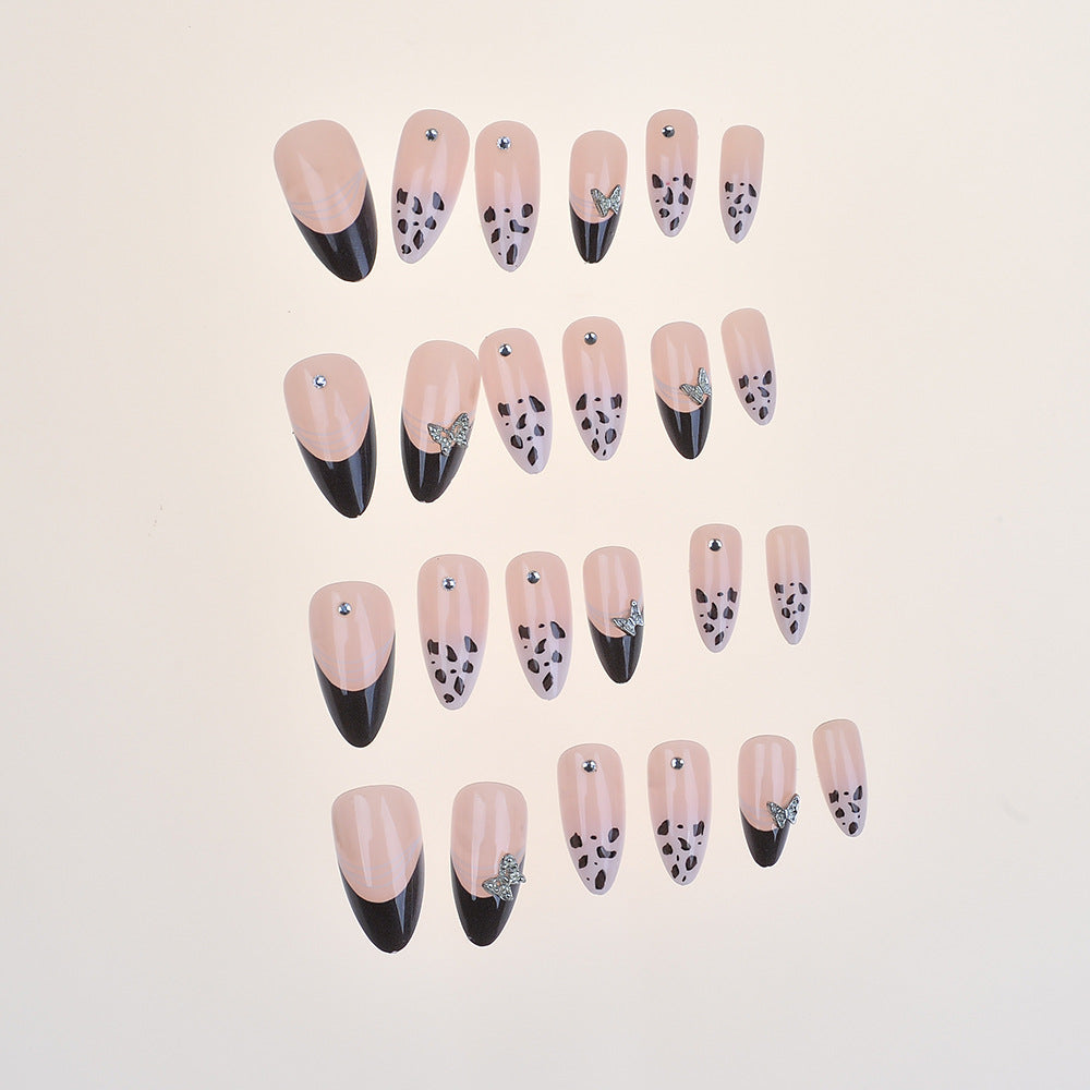 Artistic Press-On Nail Set with Elegant Designs Stornfield