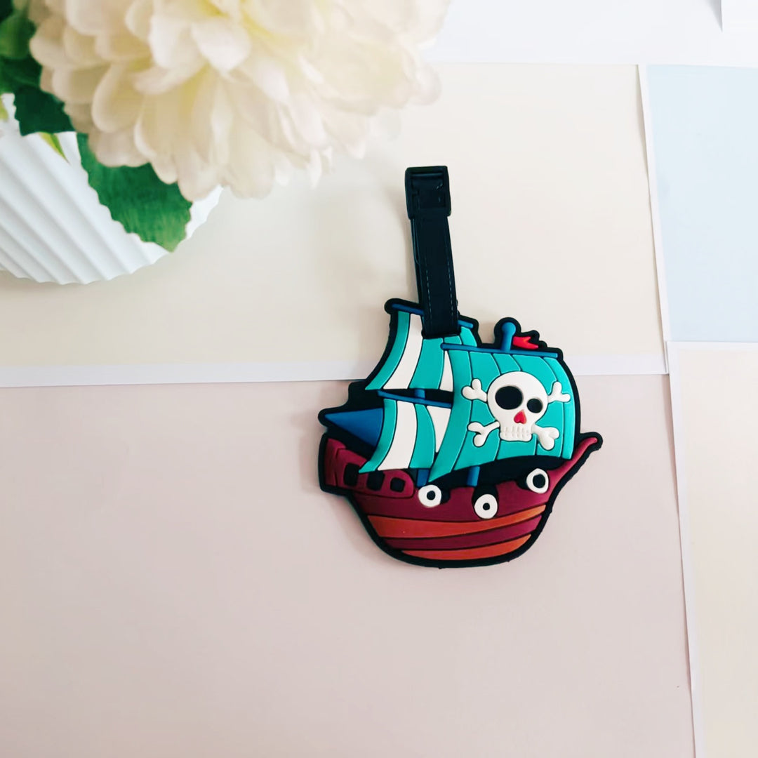Unisex Luggage Tag in Pirate Ship Design Bowlift