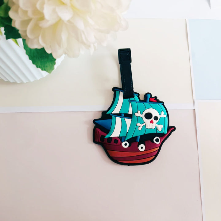 Unisex Luggage Tag in Pirate Ship Design Bowlift