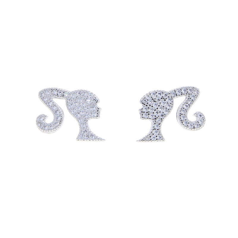 Heart-Shaped Glitter Earrings Stornfield