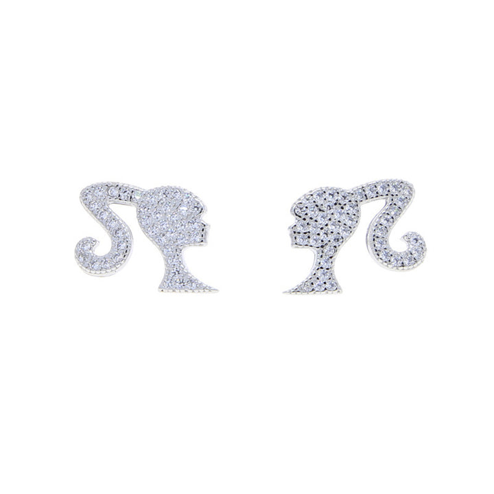 Heart-Shaped Glitter Earrings Stornfield
