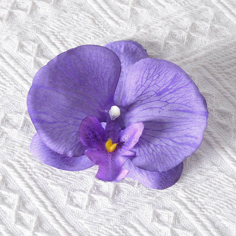 Elegant Artificial Orchid Hair Clip