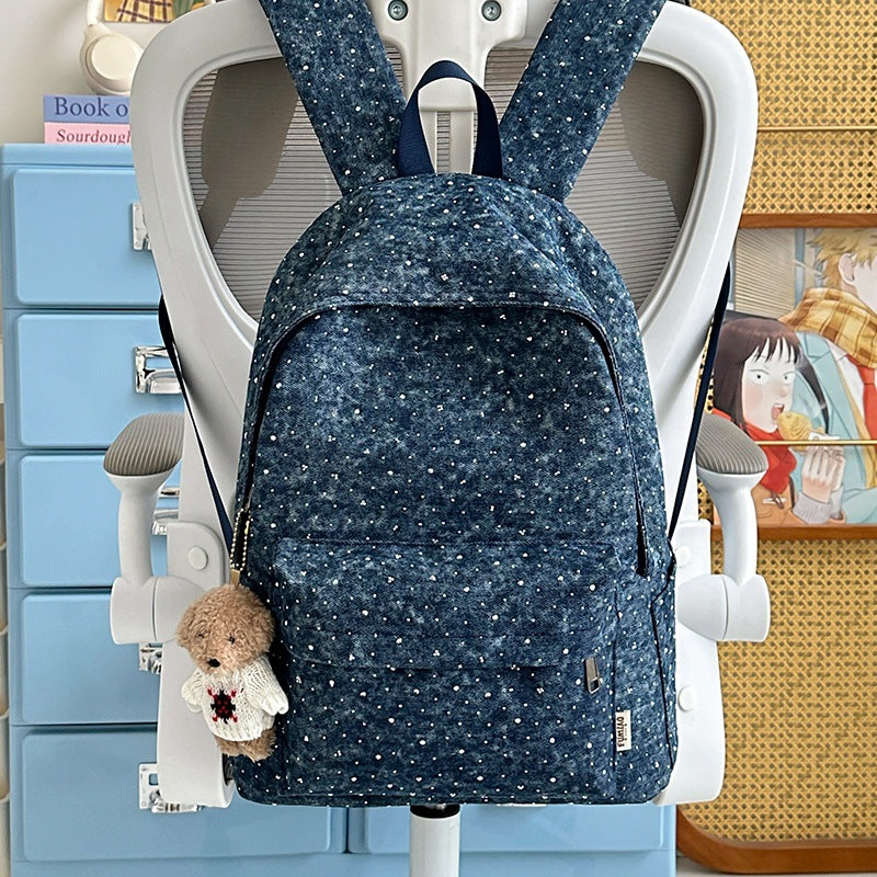 Casual Lightweight Backpack with Polka Dot Design Stornfield