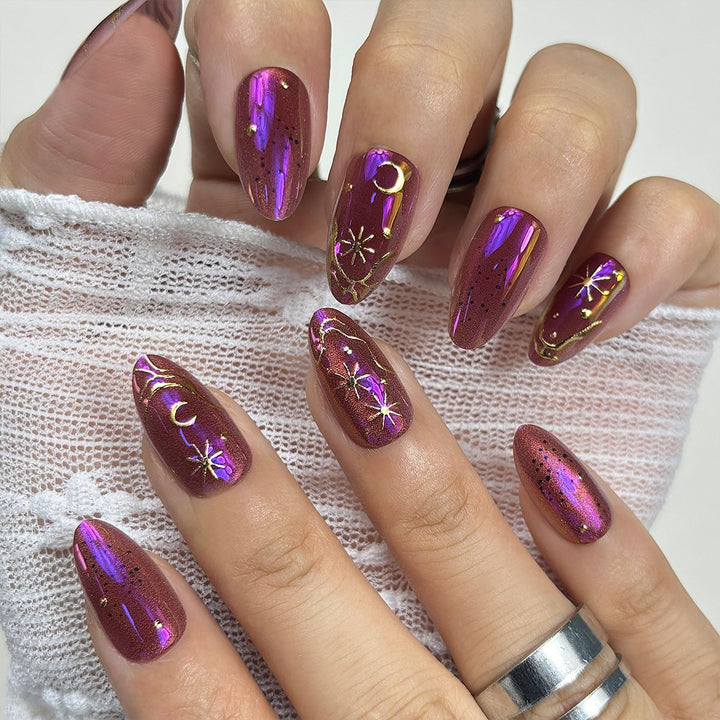 Celestial Themed Press-On Nail Set Stornfield