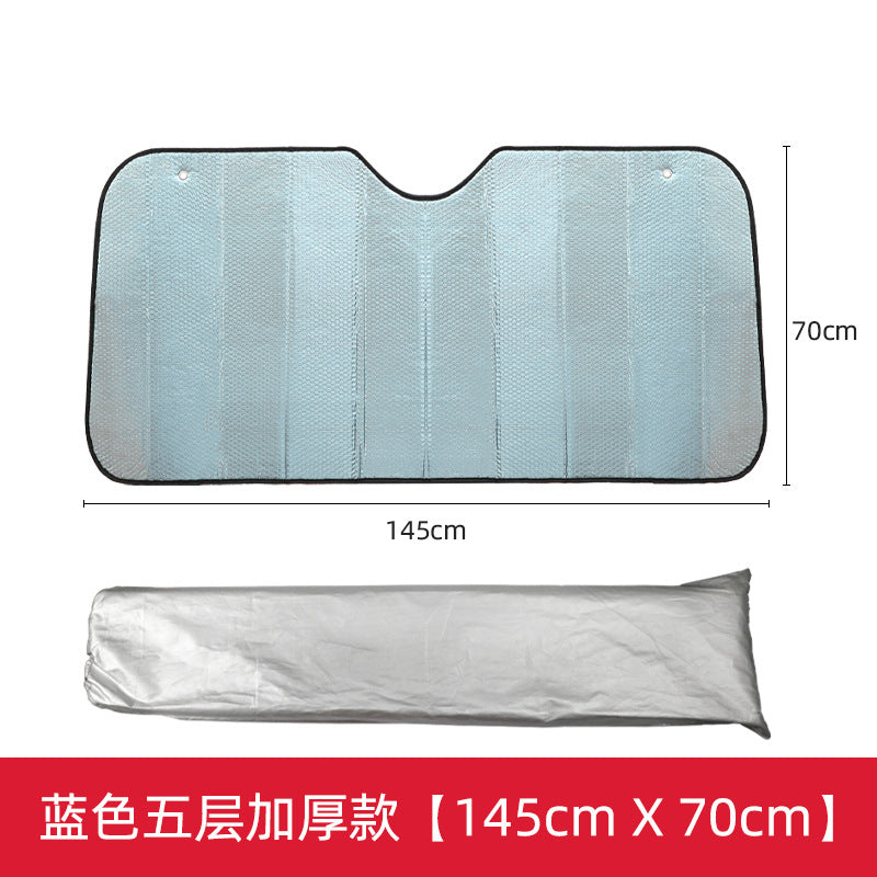 Unisex nan foldable car sunshade with reflective thermal insulation Stornfield
